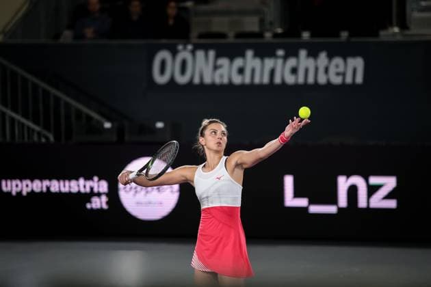 TENNIS - WTA, Tennis Damen Upper Austria Ladies Linz LINZ,AUSTRIA,07.FEB.23 - TENNIS - WTA Tour, Upper Austria Ladies Linz. Image shows Jaqueline Cristian (ROU).  GEPAxpictures xManfredxBinder