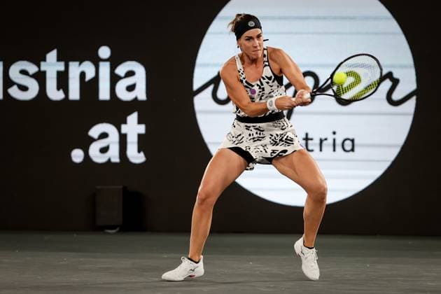 TENNIS - WTA, Tennis Damen Upper Austria Ladies Linz LINZ,AUSTRIA,07.FEB.23 - TENNIS - WTA Tour, Upper Austria Ladies Linz. Image shows Nuria Parrizas Diaz (ESP).  GEPAxpictures xManfredxBinder