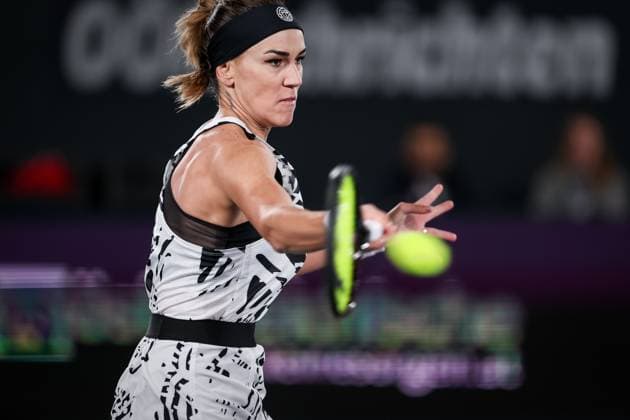 TENNIS - WTA, Tennis Damen Upper Austria Ladies Linz LINZ,AUSTRIA,07.FEB.23 - TENNIS - WTA Tour, Upper Austria Ladies Linz. Image shows Nuria Parrizas Diaz (ESP).  GEPAxpictures xManfredxBinder