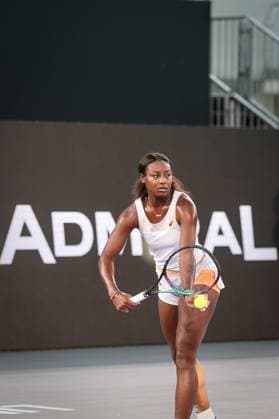 TENNIS - WTA, Tennis Damen Upper Austria Ladies Linz LINZ,AUSTRIA,08.FEB.23 - TENNIS - WTA Tour, Upper Austria Ladies Linz. Image shows Alycia Parks (USA).  GEPAxpictures xManfredxBinder