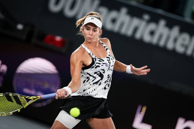 TENNIS - WTA, Tennis Damen Upper Austria Ladies Linz LINZ,AUSTRIA,08.FEB.23 - TENNIS - WTA Tour, Upper Austria Ladies Linz. Image shows Julia Grabher (AUT).  GEPAxpictures xManfredxBinder