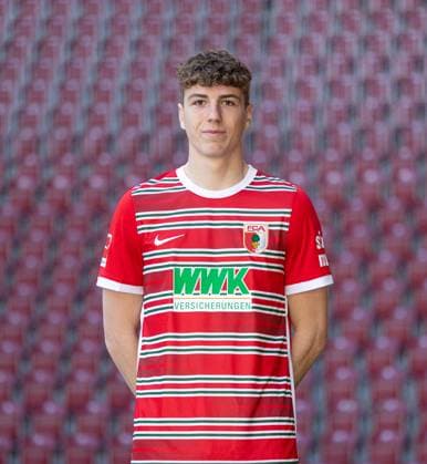 Arne Engels FC Augsburg 1 BL, Porträttermin 2022 2023,
