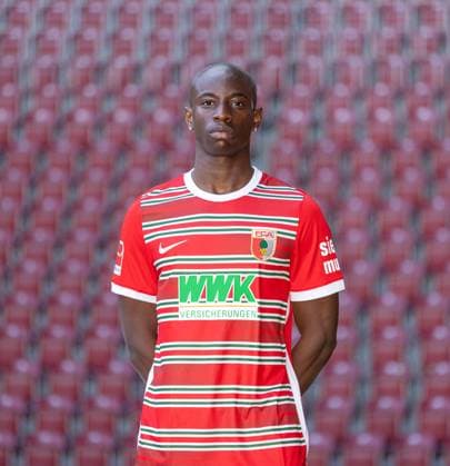 Kelvin Yeboah FC Augsburg 1 BL, Porträttermin 2022 2023,