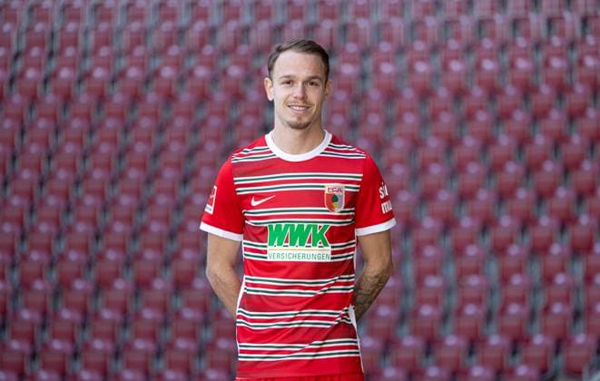 Irvin Cardona FC Augsburg 1 BL, Porträttermin 2022 2023,