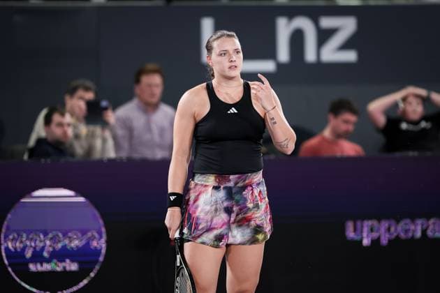 TENNIS - WTA, Tennis Damen Upper Austria Ladies Linz LINZ,AUSTRIA,08.FEB.23 - TENNIS - WTA Tour, Upper Austria Ladies Linz. Image shows Jule Niemeier (GER).  GEPAxpictures xManfredxBinder
