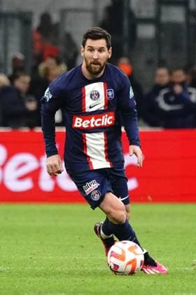 Lionel Messi (PSG) FOOTBALL : Olympique de Marseille vs PSG - Coupe de France - 8eme de finale - Marseille - 08 02 2023 NorbertScanella Panoramic 