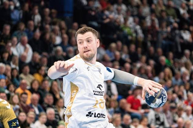 7 Meters Niclas Ekberg THW Kiel 18 THW Kiel vs Industria Kielce, handball, EHF Champions League, group stage, match day 11, season 2022 2023, 09 02 2023 Press photo Marcel von Fehrn THW Kiel vs Industria Kielce, handball, EHF Champions League, group stage, match day 11, season 2022 2023, 09 02 2023 Kiel Copyright: xEibner-Pressefoto MarcelxvonxFehrnx EP_EER
