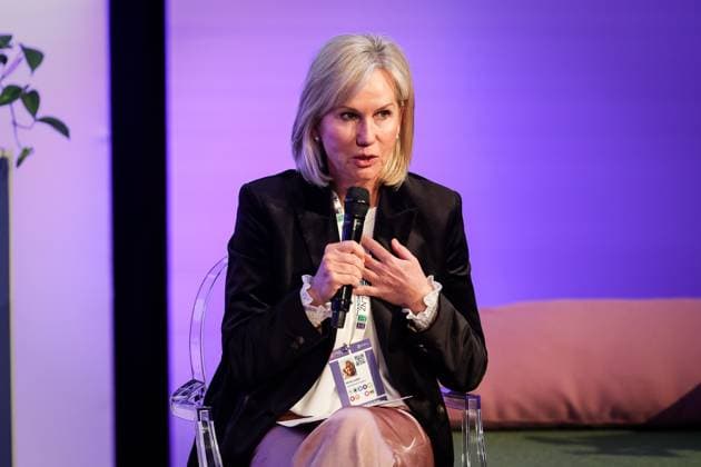 TENNIS - WTA, Tennis Damen Upper Austria Ladies Linz LINZ,AUSTRIA,10.FEB.23 - TENNIS - WTA Tour, Upper Austria Ladies Linz. Image shows president Micky Lawler (WTA).  GEPAxpictures xManfredxBinder