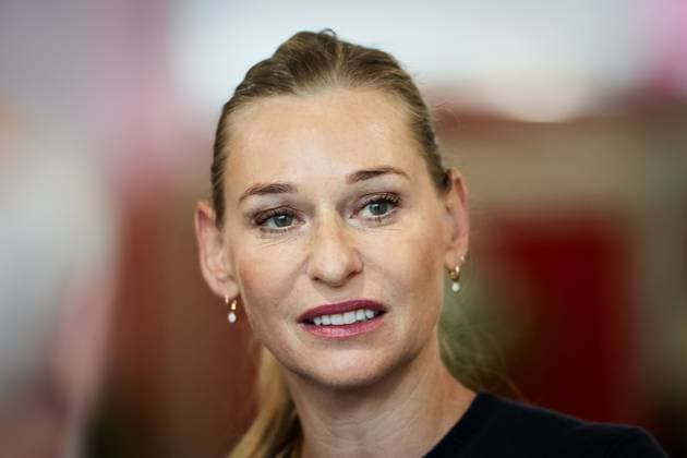 TENNIS - WTA, Tennis Damen Upper Austria Ladies Linz LINZ,AUSTRIA,10.FEB.23 - TENNIS - WTA Tour, Upper Austria Ladies Linz. Image shows tournament ambassador Barbara Schett.  GEPAxpictures xManfredxBinder