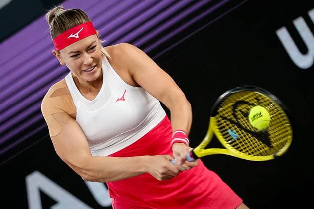 TENNIS - WTA, Tennis Damen Upper Austria Ladies Linz LINZ,AUSTRIA,10.FEB.23 - TENNIS - WTA Tour, Upper Austria Ladies Linz. Image shows Dalma Galfi (HUN).  GEPAxpictures xManfredxBinder