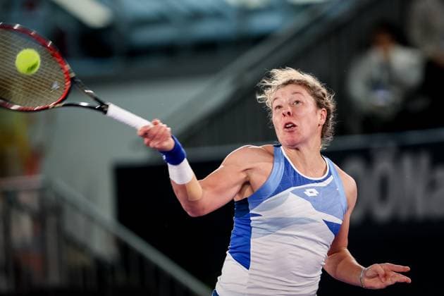 TENNIS - WTA, Tennis Damen Upper Austria Ladies Linz LINZ,AUSTRIA,10.FEB.23 - TENNIS - WTA Tour, Upper Austria Ladies Linz. Image shows Anna Lena Friedsam (GER).  GEPAxpictures xManfredxBinder