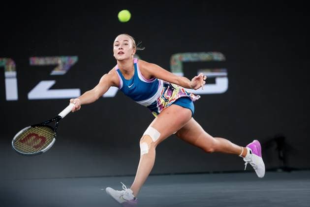 TENNIS - WTA, Tennis Damen Upper Austria Ladies Linz LINZ,AUSTRIA,10.FEB.23 - TENNIS - WTA Tour, Upper Austria Ladies Linz. Image shows Anastasia Potapova (RUS).  GEPAxpictures xManfredxBinder