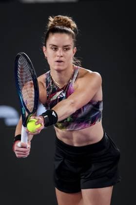 TENNIS - WTA, Tennis Damen Upper Austria Ladies Linz LINZ,AUSTRIA,10.FEB.23 - TENNIS - WTA Tour, Upper Austria Ladies Linz. Image shows Maria Sakkari (GRE).  GEPAxpictures xManfredxBinder