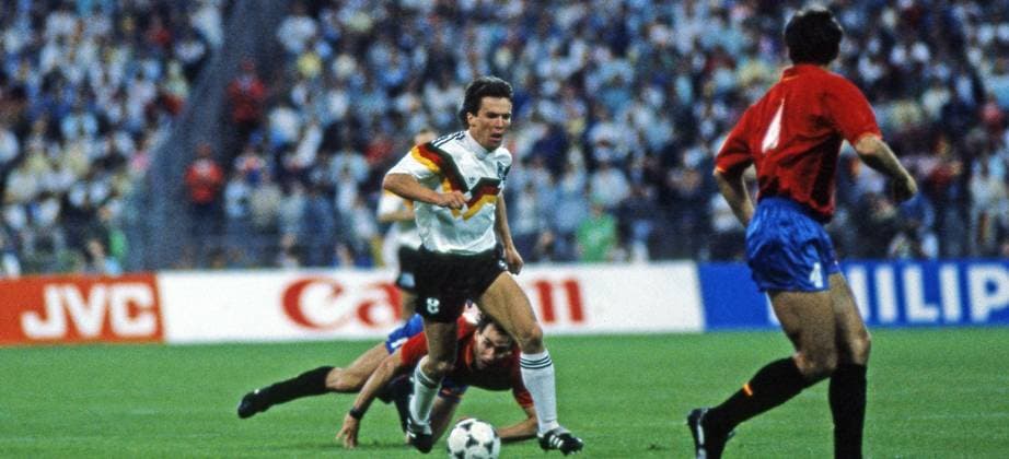 17 06 88 Germany Spain Germany, Munich, 17 06 1988, football, European Championship EM 1988 in Germany, Germany Spain 2 0 Lothar Matthäus Germany