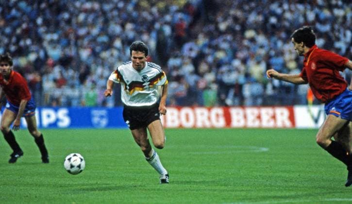 17 06 88 Germany Spain Germany, Munich, 17 06 1988, football, European Championship EM 1988 in Germany, Germany Spain 2 0 Lothar Matthäus Germany