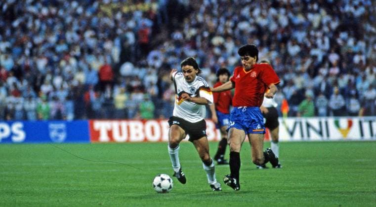 17 06 88 Germany Spain Germany, Munich, 17 06 1988, football, European Championship EM 1988 in Germany, Germany Spain 2 0 li Olaf Thon Germany