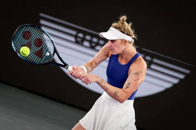 TENNIS - WTA, Tennis Damen Upper Austria Ladies Linz LINZ,AUSTRIA,11.FEB.23 - TENNIS - WTA Tour, Upper Austria Ladies Linz. Image shows Marketa Vondrousova (CZE).  GEPAxpictures xManfredxBinder