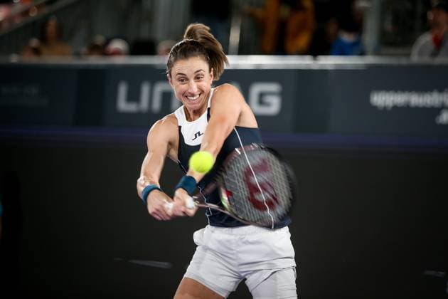 TENNIS - WTA, Tennis Damen Upper Austria Ladies Linz LINZ,AUSTRIA,11.FEB.23 - TENNIS - WTA Tour, Upper Austria Ladies Linz. Image shows Petra Martic (CRO).  GEPAxpictures xManfredxBinder