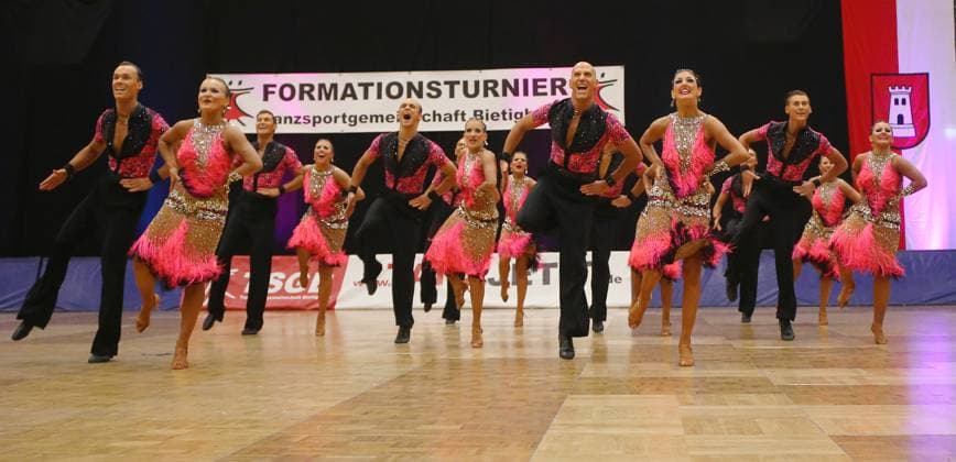 BAU 11 02 2023 Bietigheim Dancing National League Latin Formation in Bietigheim, TSG Bietigheim A