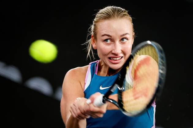 TENNIS - WTA, Tennis Damen Upper Austria Ladies Linz LINZ,AUSTRIA,12.FEB.23 - TENNIS - WTA Tour, Upper Austria Ladies Linz. Image shows Anastasia Potapova (RUS).  GEPAxpictures xManfredxBinder