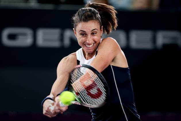 TENNIS - WTA, Tennis Damen Upper Austria Ladies Linz LINZ,AUSTRIA,12.FEB.23 - TENNIS - WTA Tour, Upper Austria Ladies Linz. Image shows Petra Martic (CRO).  GEPAxpictures xManfredxBinder