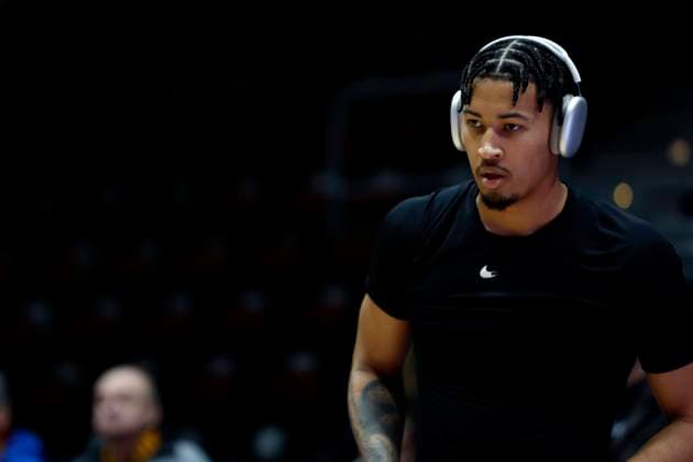 12 02 2023, easyCredit Basketball Bundesliga, BBL, season 2022 2023, men, Chemnitz Niners FC Bayern Munich Basketball, 13, Jason George, Niners Chemnitz Chemnitz Fair Chemnitz Saxony Germany