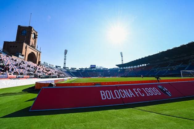 February 12, 2023, Bologna, Italy: Bologna, Italy, Renato Dall Ara stadium, February 12, 2023, A view of Bologna Stadium Renato Dall Ara during Bologna FC vs AC Monza - italian soccer Serie A match. italian soccer Serie A match - Bologna FC vs AC Monza, Bologna, Italy - ZUMAl164 20230212_zsa_l164_477 Copyright: xGianlucaxRiccix