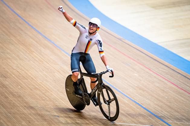 REINHARDT Theo UEC Track Cycling European Championships Grenchen 2023 REINHARDT Theo GER Germany landscape horizontal Landscape Event UEC Track Cycling European Championships 2023 Grenchen Category Category Cycling Track Cycling European Championships Location Europe Switzerland Grenchen Tissot Velodrome Discipline Madison Elite Men Distance 50 km Date Date 12 02 2023 Sunday Day 5