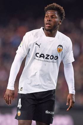 ESP: Valencia CF-Athletic Club. La Liga Santander Yunus Musah of Valencia during the La Liga match between Valencia and Athletic Club played at Mestalla Stadium on February 11 in Valencia, Spain. kpng Copyright: xPRESSINx PS_230211_2513