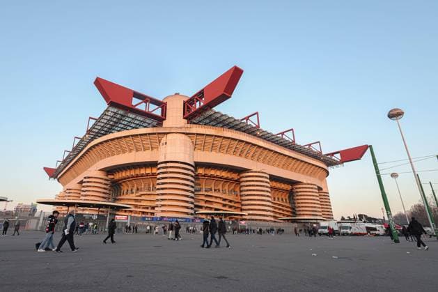 Mandatory Credit: Photo by Paul Currie Shutterstock (13765687c) A general view before the start of the match AC Milan v Tottenham Hotspur, UEFA Champions League, Round of 16, First Leg, Football, San Siro, Milan, Italy - 14 Feb 2023 EDITORIAL USE ONLY No use with unauthorised audio, video, data, fixture lists, club league logos or live services. Online in-match use limited to 120 images, no video emulation. No use in betting, games or single club league player publications. AC Milan v Tottenham Hotspur, UEFA Champions League, Round of 16, First Leg, Football, San Siro, Milan, Italy - 14 Feb 2023 EDITORIAL USE ONLY No use with unauthorised audio, video, data, fixture lists, club league logos or live services. Online in-match use limited to 120 images, no video emulation. No use in betting, games or single club league player publications.  Copyright: xPaulxCurrie Shutterstockx 13765687c