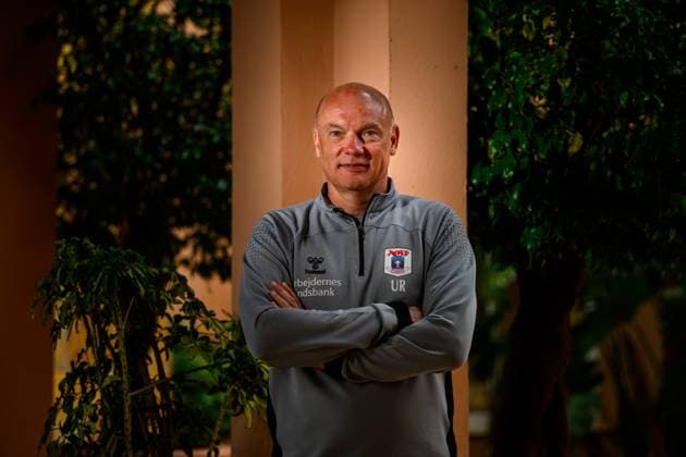 230207 AGF Arhus tränare Uwe Rösler poserar för ett porträtt under en fotografering den 7 februari 2023 i Estepona. *** 230207 AGF Aarhus coach Uwe Rösler poses for a portrait during a photo shoot on February 7, 2023 in Estepona,  Copyright: LUDVIGxTHUNMAN BB230207LT102