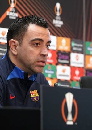 Xavi Hernandez press conference, PK, Pressekonferenz Xavi Hernandez during the press conference prior to the UEFA Europa League match against Manchester United, ManU in Barcelona, on 15th February 2023. Barcelona Barcelona Spain  Copyright: xUrbanandsportx originalFilename:urbanandsport-xavihern230215_np73M.jpg