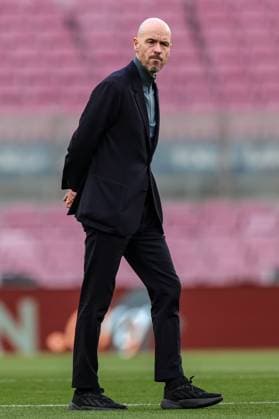 UEFA Europa League Knockout Round Play-Offs Barcelona v Manchester United, ManU Erik ten Hag manager of Manchester United arrives before the UEFA Europa League Knockout Round Play-Offs Barcelona vs Manchester United at Spotify Camp Nou, Barcelona, Spain, 16th February 2023 (Photo by Mark Cosgrove News Images) Barcelona Camp Nou Catalonia Spain Copyright: xMarkxCosgrove NewsxImagesx