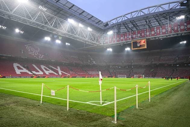 Football, men, season 2022 2023, Europa League Play Offs to the round of 16, first leg , Ajax Amsterdam 1 FC Union Berlin, interior view from the stadium , 16 02 2023, Copyright: xMatthiasxKochx