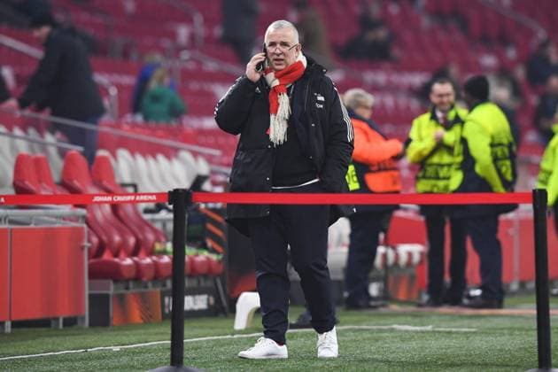 Football, men, season 2022 2023, Europa League Play Offs to the round of 16, first leg , Ajax Amsterdam 1 FC Union Berlin, President Dirk Zingler 1 FC Union Berlin , 16 02 2023, Copyright: xMatthiasxKochx