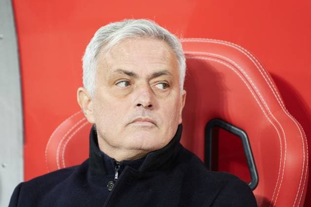 Salzburg, Austria 16 February 2023 Europa League 2022 2023 RB Salzburg vs AS Roma Pictured Coach Jose Mourinho AS Roma Stadium Salzburg Copyright: xFotostandx xWassmuthx