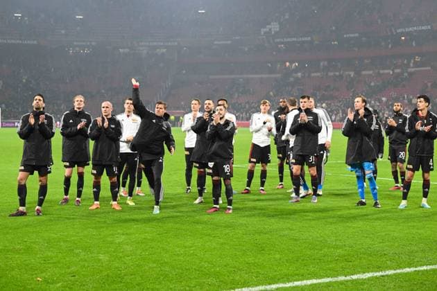 Football, Men, 2022 2023 season, Europa League Play Offs to the Round of 16, first leg , Ajax Amsterdam 1 FC Union Berlin, 1 FC Union Berlin players , 16 02 2023, Copyright: xMatthiasxKochx
