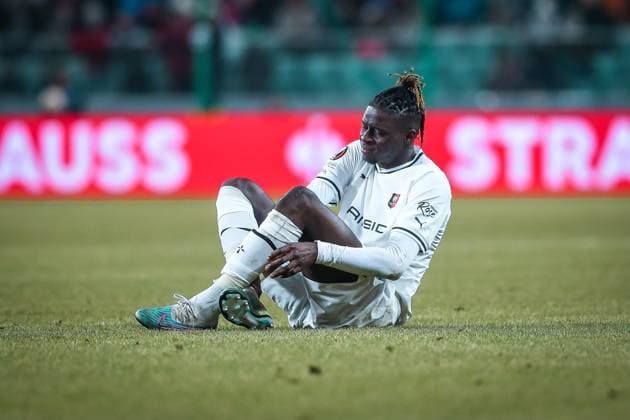 16.02.2023 Warszawa Pilka nozna UEFA Liga Europy 2022 2023, 1 16 finalu Szachtar Donieck - Stade Rennes FC N z Chimuanya Ugochukwu Foto Adam Starszynski PressFocus 16.02.2023 Warsaw Football UEFA Europa League 2022 2023, round 1 of 16 Shakhtar Donetsk - Stade Rennes FC Chimuanya Ugochukwu Credit Adam Starszynski PressFocus NEWSPIX.PL --- Newspix.pl  20230216PF_AS125