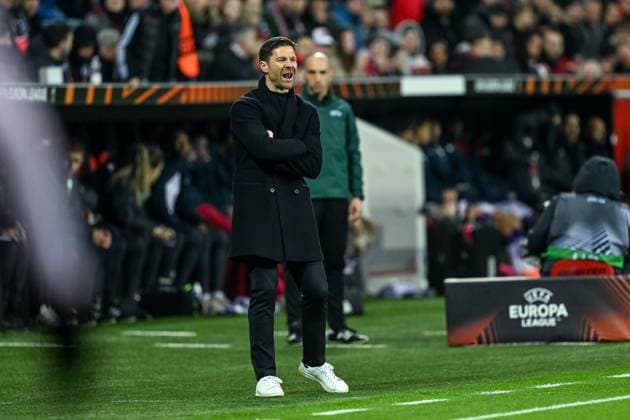 GER, Europa League, Bayer Leverkusen vs AS Monaco 16 02 2023, BayArena , Leverkusen , GER, Europa League, Bayer Leverkusen vs AS Monaco in picture picture shows coach Xabi Alonso Bayer Leverkusen nordphotoxGmbHx xTeresaxKroeger nordphoto00008