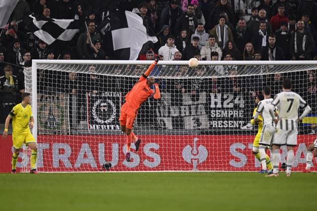 Foto Fabio Ferrari LaPresse 16 Febbraio 2023 - Torino, Italia - calcio - Juventus vs Nantes - UEFA Europa League - Spareggi andata - Juventus Stadium. Nella foto: Alban Lafont (Nantes) February 16, 2023 Turin, Italy - sport, calcio - Juventus vs Nantes - UEFA Europa League - Play off -1st leg- Juventus Stadium. In the pic: Alban Lafont (Nantes)  Copyright: xFabioxFerrari LaPressex