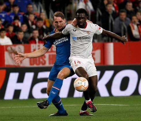 UEFA Europa League Knockout Round Play Offs Sevilla vs PSV Eindhoven at Ramon Sanchez Pizjuan Stadium, Sevilla, Spain, 16th February 2023 SEVILLE 15 02 2023 UEL ELIMINATORY ROUND UEL ESTADIO SANCHEZ PIZJUAN SEVILLAFC PSV EINDHOVEN 900 Cordon Press  900 CordonxPress LOF - Sevilla vs PSV Eindhoven