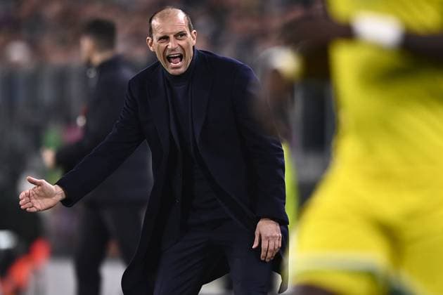 Foto Fabio Ferrari LaPresse 16 Febbraio 2023 - Torino, Italia - calcio - Juventus vs Nantes - UEFA Europa League - Spareggi andata - Juventus Stadium. Nella foto: Massimiliano Allegri allenatore (Juventus F.C.) February 16, 2023 Turin, Italy - sport, calcio - Juventus vs Nantes - UEFA Europa League - Play off -1st leg- Juventus Stadium. In the pic: Massimiliano Allegri coach (Juventus F.C.)  Copyright: xFabioxFerrari LaPressex