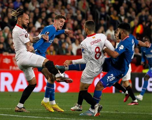 UEFA Europa League Knockout Round Play Offs Sevilla vs PSV Eindhoven at Ramon Sanchez Pizjuan Stadium, Sevilla, Spain, 16th February 2023 SEVILLE 15 02 2023 UEL ELIMINATORY ROUND UEL ESTADIO SANCHEZ PIZJUAN SEVILLAFC PSV EINDHOVEN 900 Cordon Press  900 CordonxPress LOF - Sevilla vs PSV Eindhoven