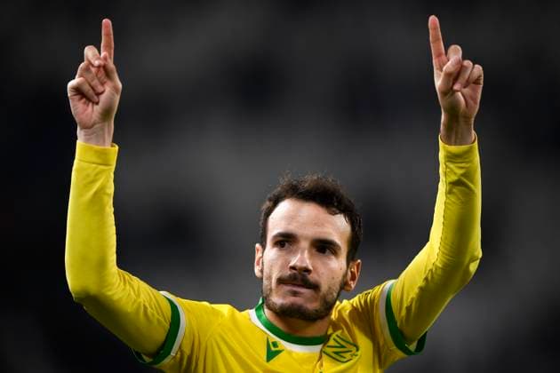 Juventus FC v FC Nantes - UEFA Europa League Pedro Chirivella of FC Nantes gestures at the end of the UEFA Europa League knockout round play-off leg one football match between Juventus FC and FC Nantes. Turin Italy Copyright: xNicolòxCampox