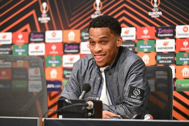 Football, Men, 2022 2023 season, Europa League Play Offs to the round of 16, first leg , Ajax Amsterdam 1 FC Union Berlin 0 0 , Jurrien Timber Ajax Amsterdam , 16 02 2023, Copyright: xMatthiasxKochx