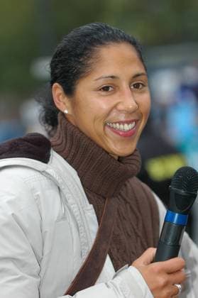 Stephanie Ann Steffi Jones is a former German soccer player Stephanie Ann Steffi Jones 22 December 1972 in Frankfurt am Main is a former German soccer player She played from 1991 to 2007 in the Bundesliga and from 1993 to 2007 in the national team From 2008 to 2011 she was president of the organizing committee for the 2011 Womens World Cup and from 2011 to 2015 director at the German Football Association From September 2016 to March 2018 she was Silvia Neids successor as national coach 071028_marathon_ffm_011