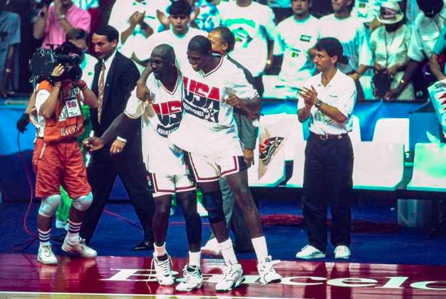 RECORD DATE NOT STATED Basketball NBA, Basketball Herren, USA Michael Jordan Michael Jordan (USA) at the 1992 Olympic Summer Games Olympic Summer Games Barcelona Spain Copyright: xDuomo PCNx BK2407 106002