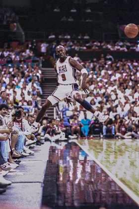 Basketball NBA, Basketball Herren, USA Michael Jordan Michael Jordan (USA) at the 1992 Tournament of the Americas Portland Memorial Coliseum Oregon United States Copyright: xDuomo PCNx BSK728-28A