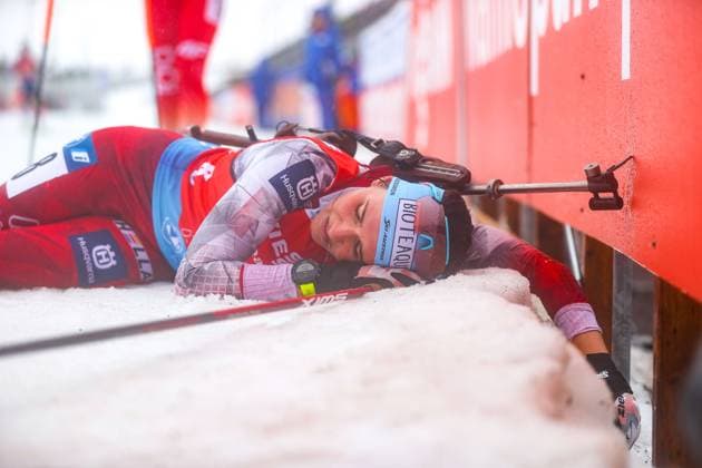 Bilder des Jahres 2023, Sport 02 Februar Sport Themen der Woche KW07 Sport Bilder des Tages BIATHLON - IBU WC Oberhof OBERHOF,GERMANY,18.FEB.23 - BIATHLON - IBU World Championships 2023, 4x6 km relay, ladies. Image shows Dunja Zdouc (AUT).  GEPAxpictures xThomasxBachun