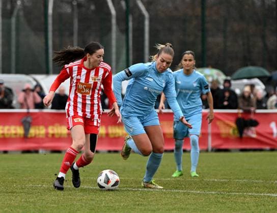 Football, Women, Regionalliga Nordost, Season 2022 2023 14 Matchday , 1 FC Union Berlin FC Viktoria 89, v l Sophie Trojahn 1 Women 1 FC Union , Nina Ehegötz, 18 02 2023, Copyright: xMatthiasxKochx